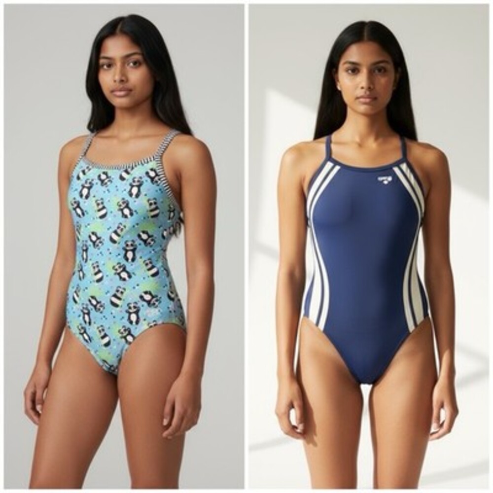 Girls Size 16 Training One Piece Swimsuit Bundle Of 2
